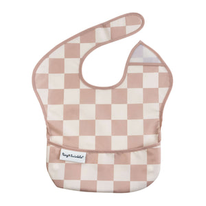 Tiny Twinkle - Easy Bib - Beige Checkers-Panda Kids and Baby