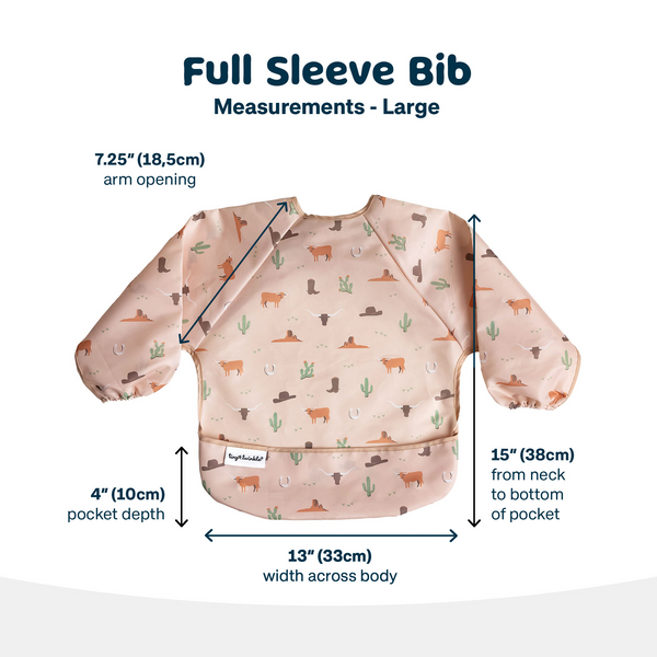 Tiny Twinkle - Full Sleeve Bib - Cowboy-Panda Kids and Baby