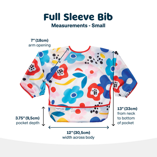 Tiny Twinkle - Full Sleeve Bib - Modern Floral-Panda Kids and Baby
