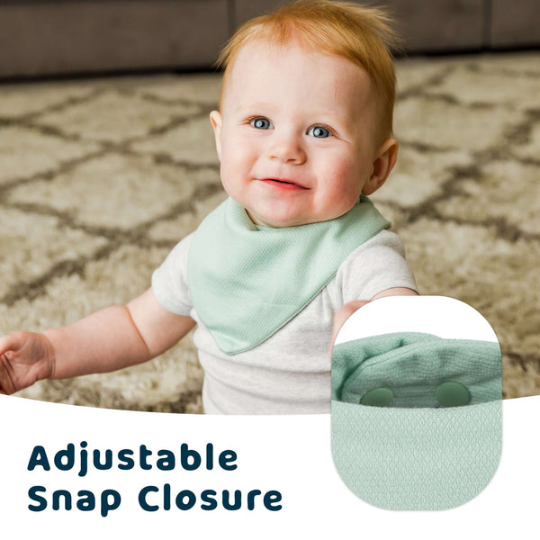 Tiny Twinkle - Kaffle Bandana Bib 10 Pack - Dark Blue & Brown-Panda Kids and Baby