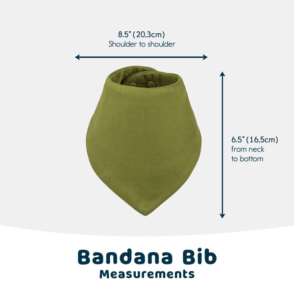 Tiny Twinkle - Kaffle Bandana Bib 10 Pack - Dark Blue & Brown-Panda Kids and Baby