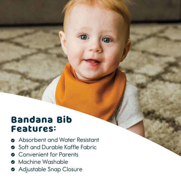 Tiny Twinkle - Kaffle Bandana Bib 10 Pack - Grey Green & Brown-Panda Kids and Baby