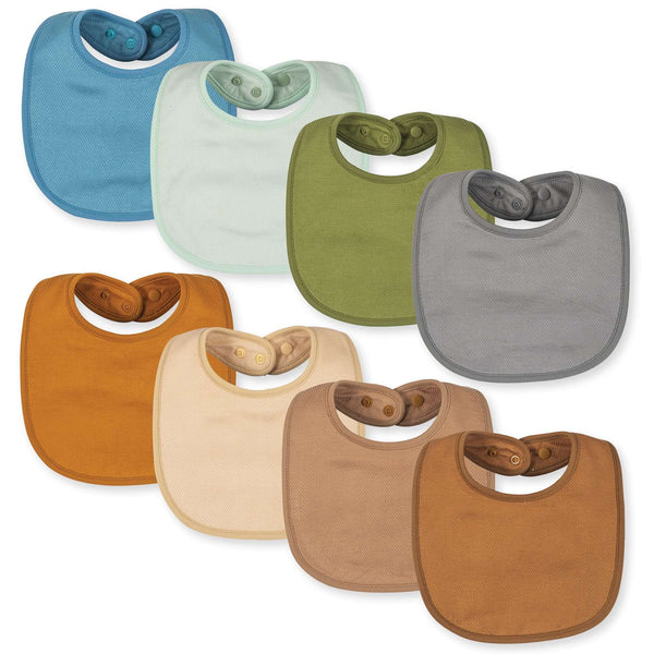 Tiny Twinkle - Kaffle Feeding Bib 8 Pack - Boy Set-Panda Kids and Baby