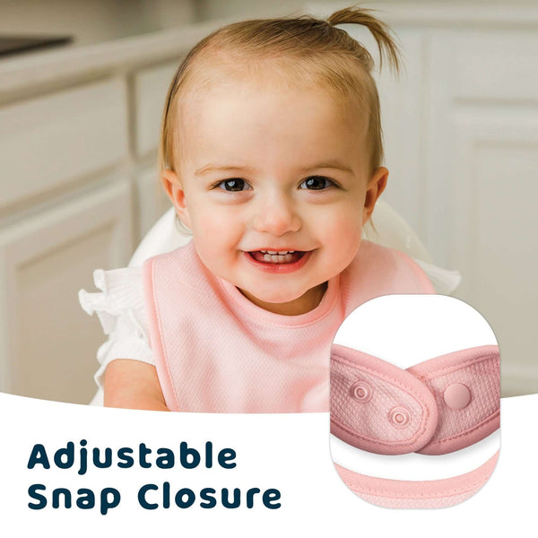 Tiny Twinkle - Kaffle Feeding Bib 8 Pack - Pink Set-Panda Kids and Baby