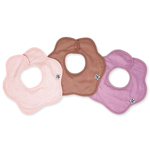 Tiny Twinkle - Kaffle Roundabout Bib 3 Pack - Pink Set-Panda Kids and Baby