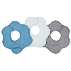 Tiny Twinkle - Kaffle Roundabout Bib 3 Pack - Slate Set-Panda Kids and Baby