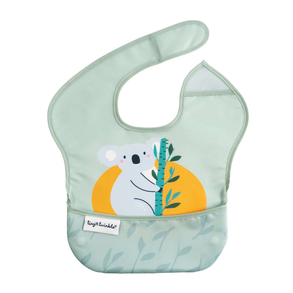 Tiny Twinkle - Mess-Proof Easy Bib - Koala Sage-Panda Kids and Baby