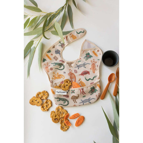Tiny Twinkle - Mess-Proof Easy Bib Pack of 3 - Aboriginal Prints-Panda Kids and Baby