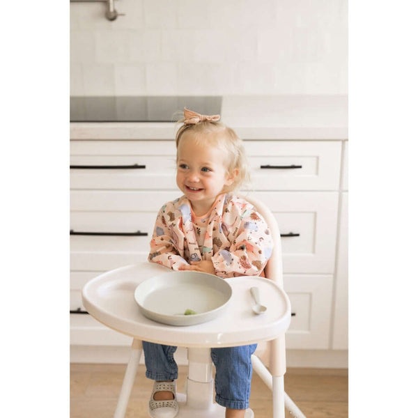 Tiny Twinkle - Mess Proof Long Sleeve Bibs - Aussie Animals Pink-Panda Kids and Baby