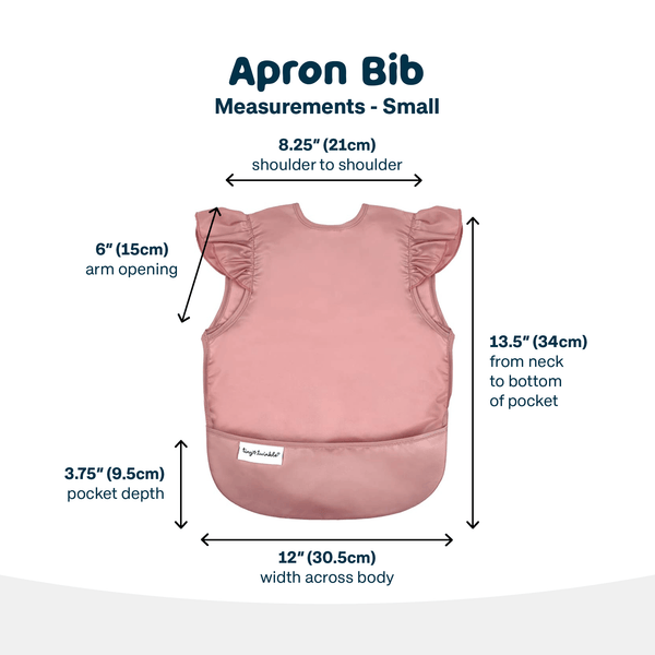 Tiny Twinkle - Mess-proof Apron Bib - Floral Pop-Panda Kids and Baby