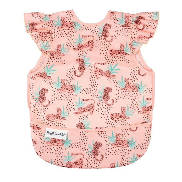 Tiny Twinkle - Mess-proof Apron Bib - Leopard-Panda Kids and Baby