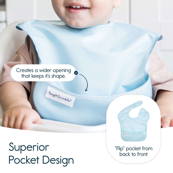 Tiny Twinkle - Mess-proof Easy Bib 5 Pack - Unisex Set-Panda Kids and Baby