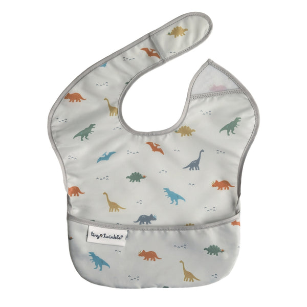 Tiny Twinkle - Mess-proof Easy Bib - Dinosaur-Panda Kids and Baby