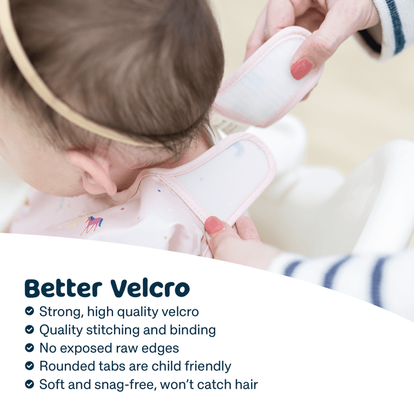 Tiny Twinkle - Mess-proof Full Sleeve Bib - Floral Pop-Panda Kids and Baby