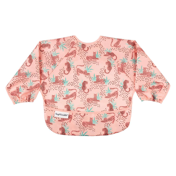 Tiny Twinkle - Mess-proof Full Sleeve Bib - Leopard-Panda Kids and Baby