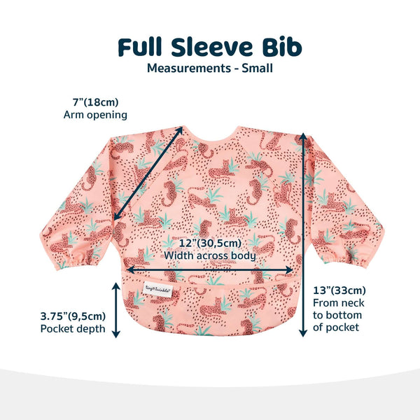 Tiny Twinkle - Mess-proof Full Sleeve Bib - Leopard-Panda Kids and Baby