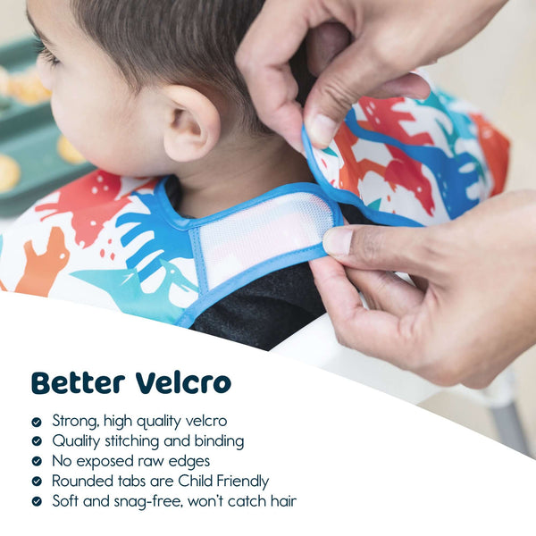 Tiny Twinkle - Mess-proof - Long Sleeved Bib Aussie Animal Sage-Panda Kids and Baby