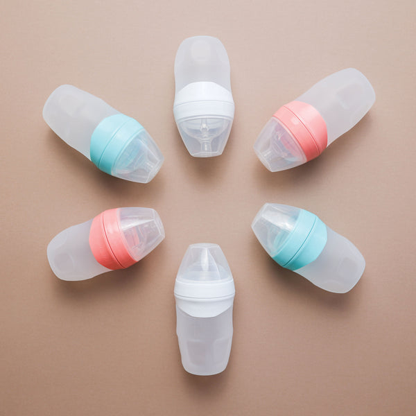 Tiny Twinkle - Silicone Baby Bottle - Mint-Panda Kids and Baby