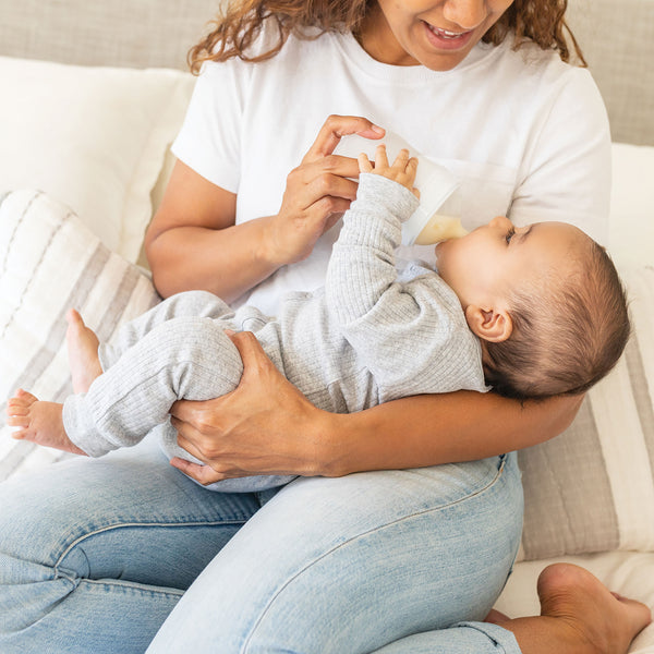 Tiny Twinkle - Silicone Baby Bottle - White-Panda Kids and Baby