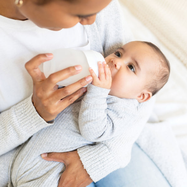 Tiny Twinkle - Silicone Baby Bottle - White-Panda Kids and Baby