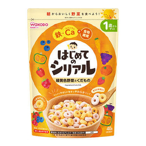 WAKODO - First Cereal Vegetables ＆ Fruits Puffs 40g-Panda Kids and Baby