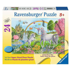 Ravensburger - Prancing Unicorns Floor Jigsaw Puzzle - 24pcs Puzzle Ravensburger 