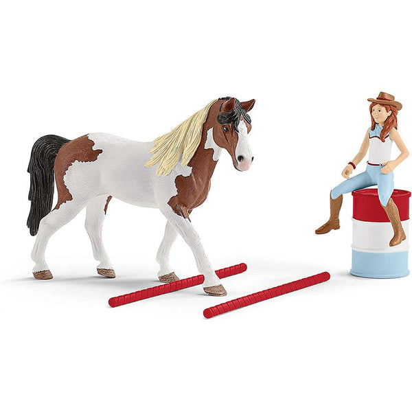 Schleich - Hannah's Western Riding Set-Panda Kids and Baby