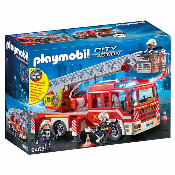 Playmobil - Fire Engine with Ladder - PMB9463-Panda Kids and Baby