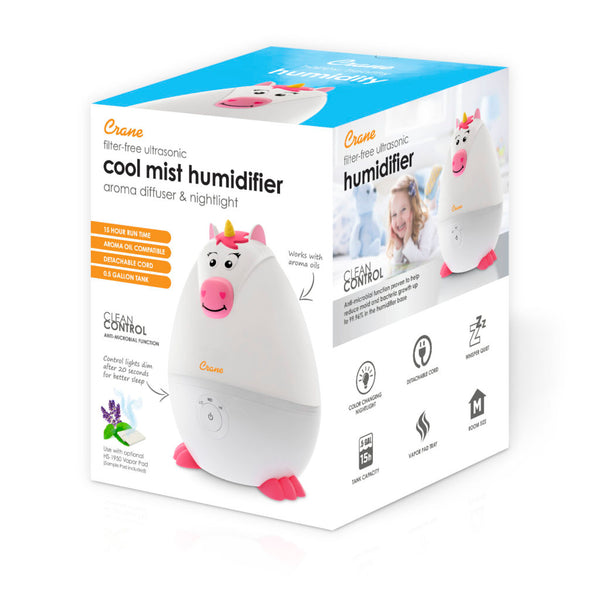 Crane - Adorable Cool Mist Humidifier - Unicorn Mini