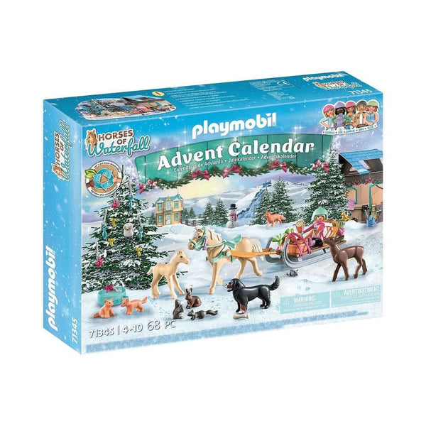 Playmobil  - Advent Calendar - Christmas Sleigh Ride Horses of Waterfall - PMB71345