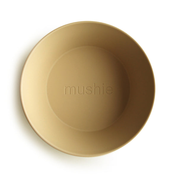 Mushie - Dinnerware Bowl Round Set of 2 - Mustard