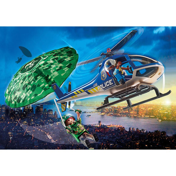 Playmobil - Police Parachute Search - PMB70569-Panda Kids and Baby