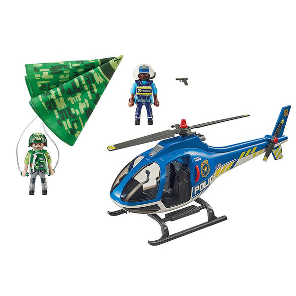 Playmobil - Police Parachute Search - PMB70569-Panda Kids and Baby