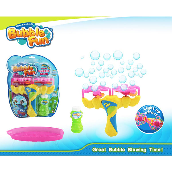 Panda Kids & Baby - Light Up Twins Bubble Stick Battery Operated Outdoor Toys Panda Kids & Baby 