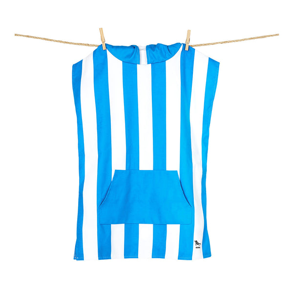 Dock & Bay: Quick Dry Hooded Towel Poncho Mini Cabana Collection - Bondi Blue