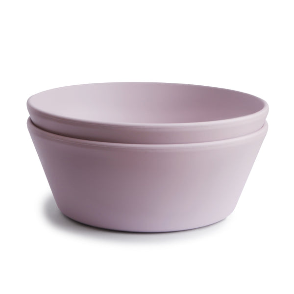 Mushie - Dinnerware Bowl Round Set - Soft Lilac