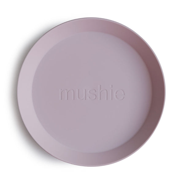 Mushie - Dinnerware Plate Round Set - Soft Lilac