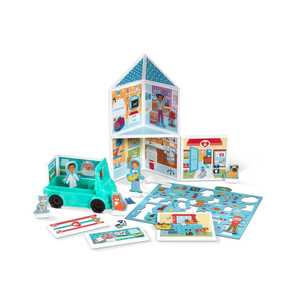 Melissa & Doug - Magnetivity Pet Center-Panda Kids and Baby