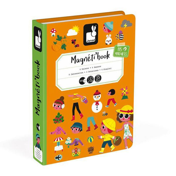 Janod - 4 Seasons Magnetibook-Panda Kids and Baby