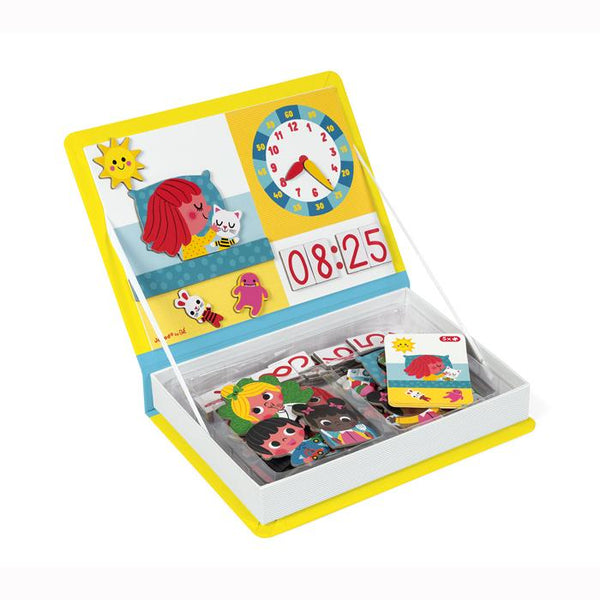 Janod - Learn The Time Magnetibook-Panda Kids and Baby