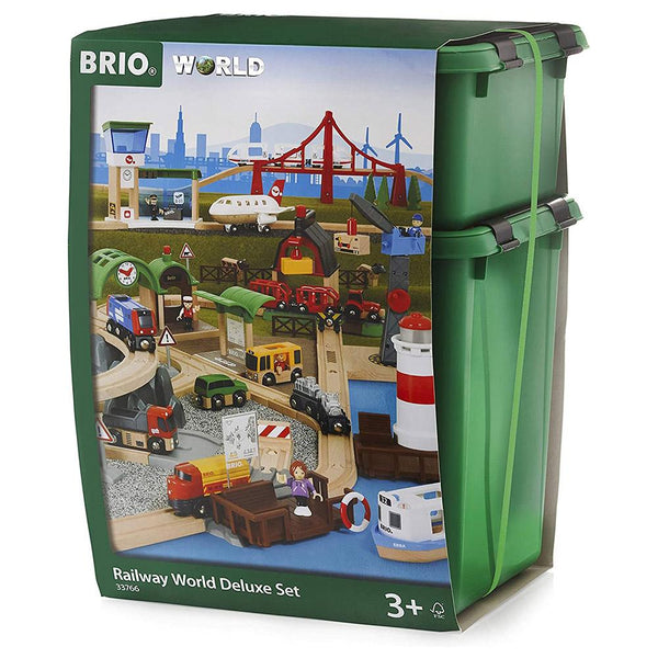 BRIO Set - Railway World Deluxe Set - 106 Pieces-Panda Kids and Baby
