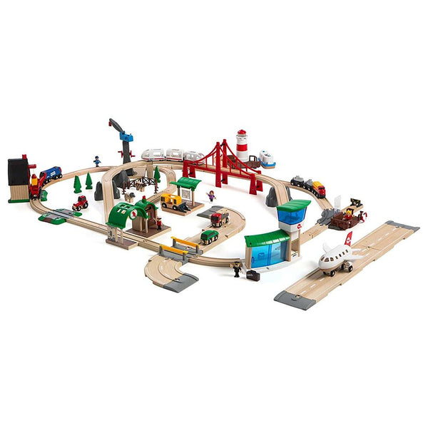 BRIO Set - Railway World Deluxe Set - 106 Pieces-Panda Kids and Baby