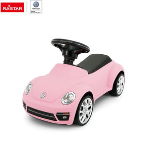 Rastar - Licensed Volkswagen Beetle Foot to Floor Push Car - Pink Ride On Toys RASTAR 