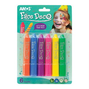 AMOS - Face Deco - 6 Colours Kids Art AMOS 