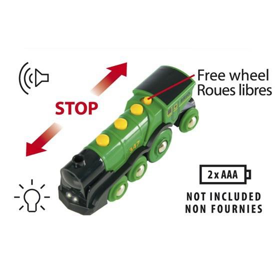 BRIO - Big Green Action Locomotive Wooden Toys - Trains BRIO 