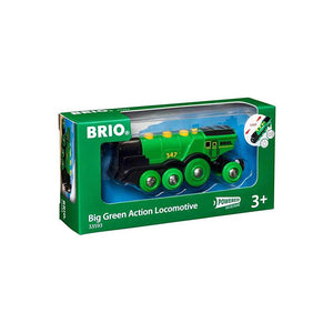 BRIO - Big Green Action Locomotive-Panda Kids and Baby