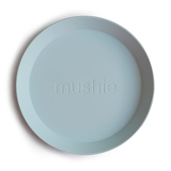 Mushie - Dinnerware Plate Round Set - Powder Blue