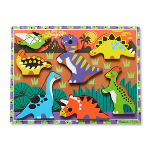 Melissa & Doug - Dinosaurs Chunky Puzzle-Panda Kids and Baby