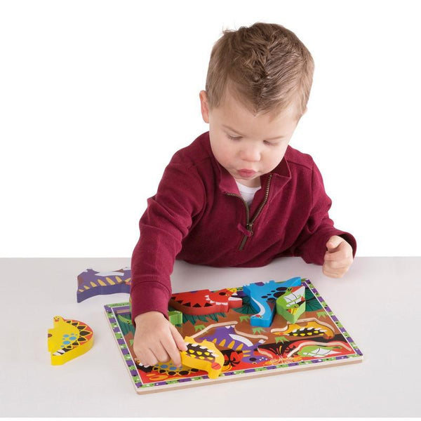 Melissa & Doug - Dinosaurs Chunky Puzzle-Panda Kids and Baby