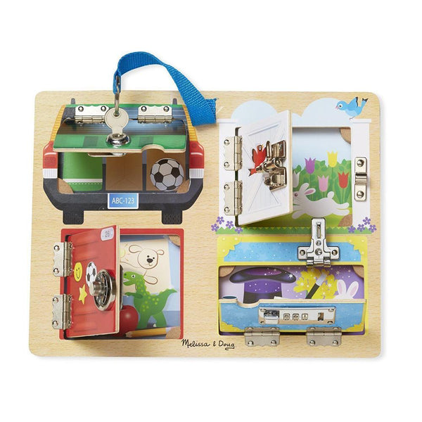 Melissa & Doug - Locks Board-Panda Kids and Baby